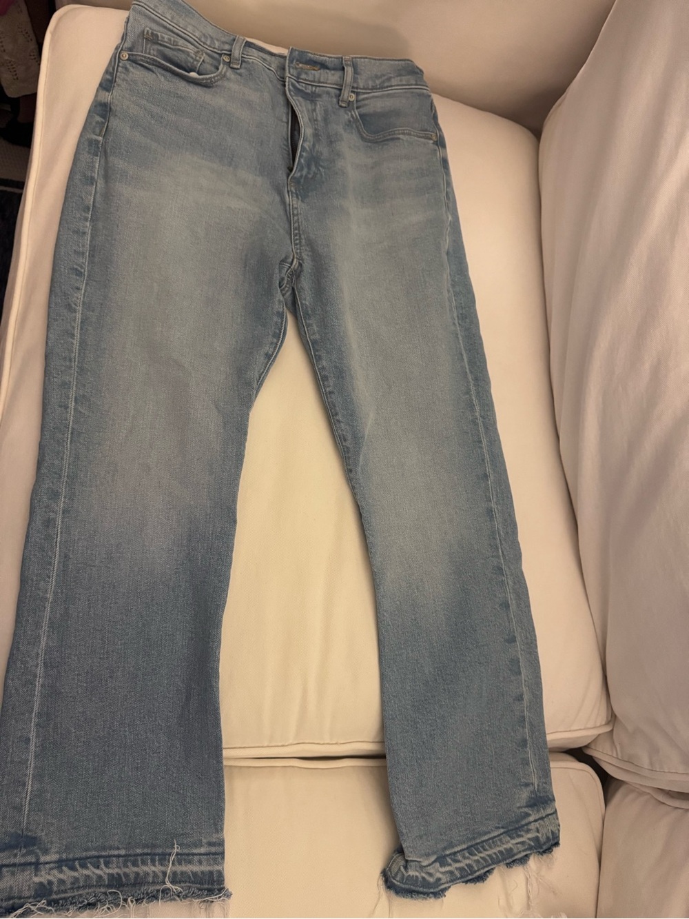 LOFT Light Wash Boot-Cut Jeans